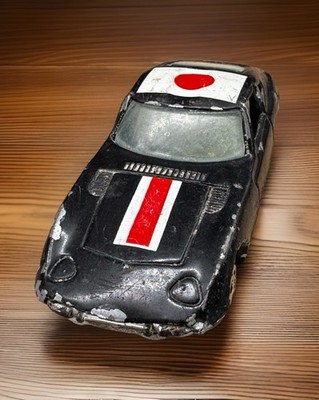 Yatming Toyota 2000 GT #1006 Hong Kong Japan Flag Car Black 1980s Vintage