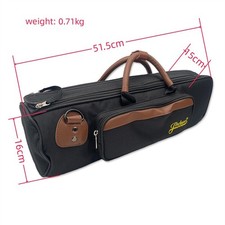 Trumpet Gig Bag Oxford with Adjustable Strap Leather Handles Durable Lightweight