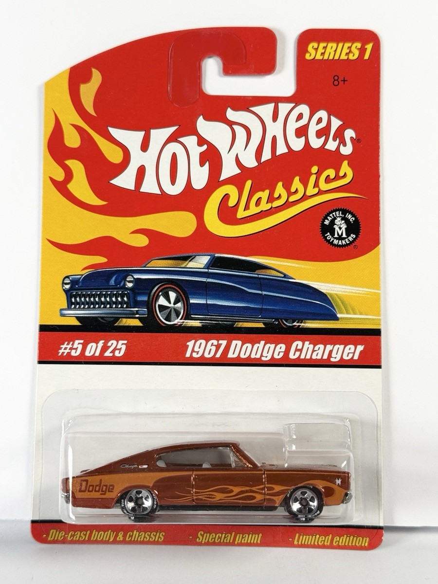 HOT WHEELS CLASSICS SERIES 1 #5 Of #25 1967 DODGE CHARGER ORANGE