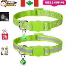 Safety First: Reflective Breakaway Cat Collars for Boys  Girls, 2 Pack