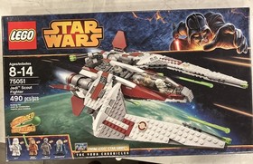 LEGO Star Wars: Jedi Scout Fighter 75051, 97% COMPLETE w 1 Mini Fig, Box, Manual