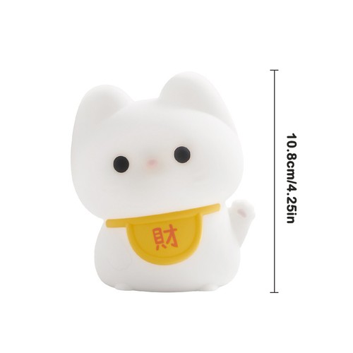 Lucky Cat LED Night Light Room Decorative Light Mood Light Bedroom Decoration - Photo 3/8