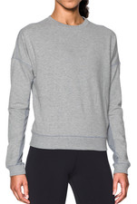 Under Armour NEW Womens Modern Terry Fashion Crew Sweatshirt Large 80