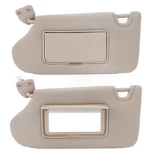 Beige Windshield Roof Sun Visor Excellent Shading For 2016-2021
