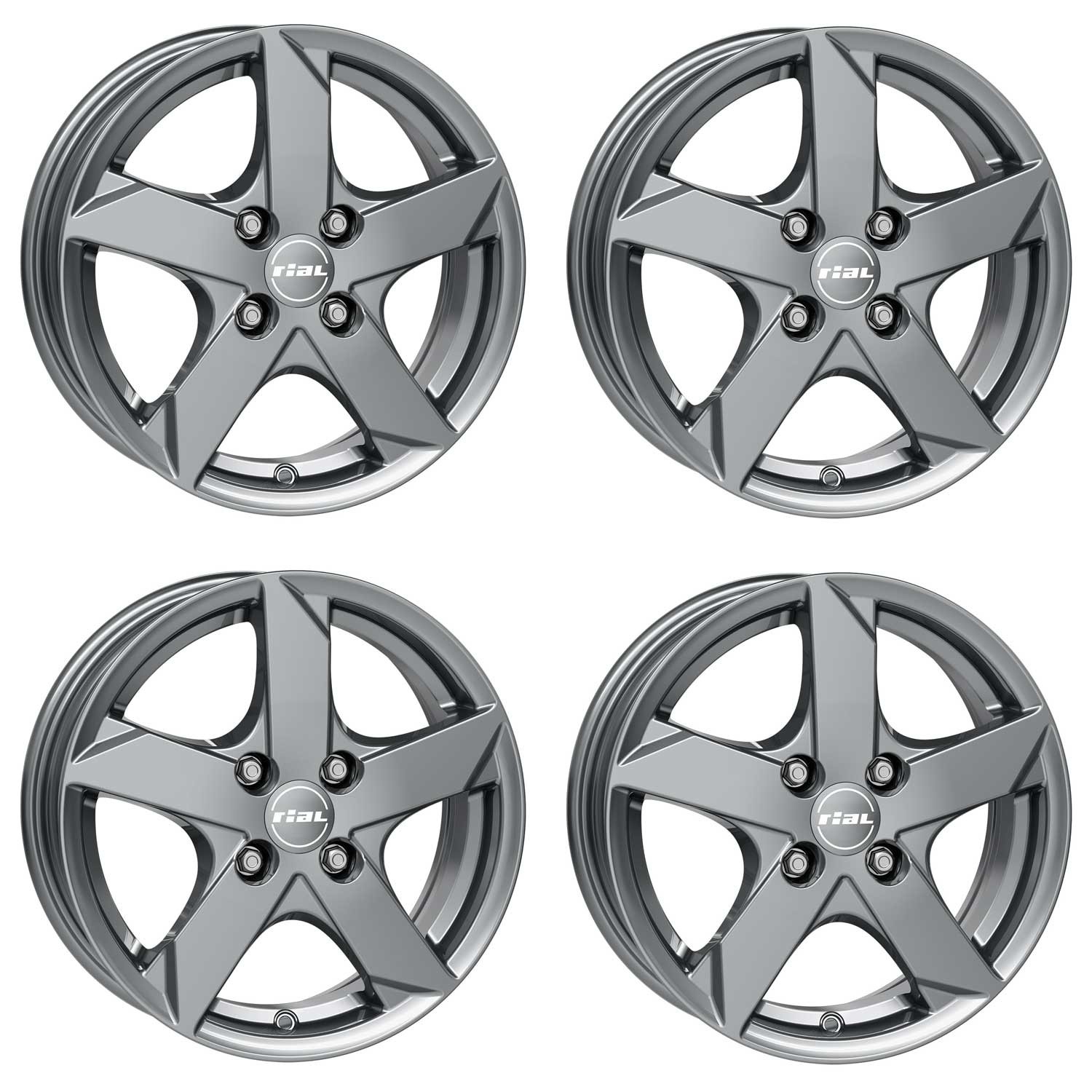 4 Rial Kodiak wheels 6.0Jx15 ET23 4x108 GRAP for CITROEN C2 C3 C4 DS3