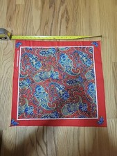 Vintage Wamcraft Southwestern Floral Bandana Handkerchief Scarf Made In USA