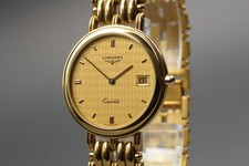 【Near MINT】 Longines L161.4 161 6980 31mm Gold Dial Date Quartz Mens Watch JAPAN 4