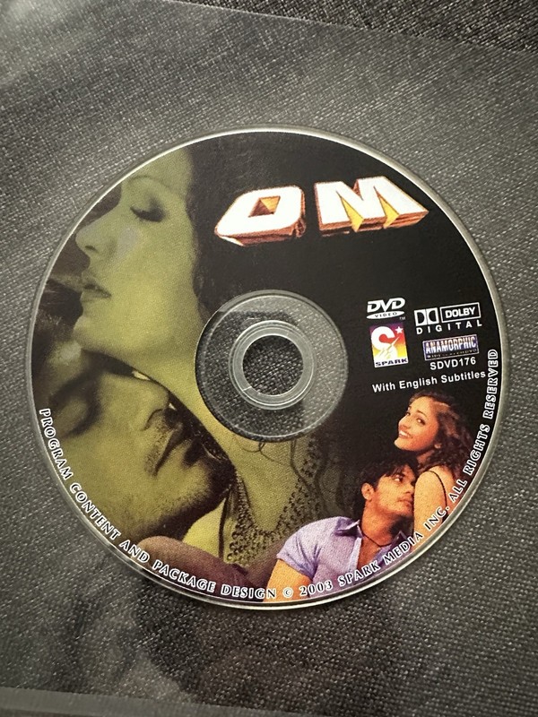 Om/Bollywood Action Movie/Ashok Honda Very Good Condition Disc Only No Case