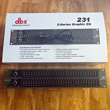 dbx 231 Dual Channel 31-Band Stereo Graphic Equalizer Used with Power Cable