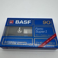 BASF Ferro Super I 90 Blank Audio Cassette Tape Sealed NOS New
