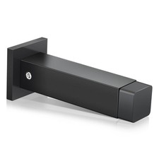 Door Stop, Black Door Stopper Wall Mounted Modern Commercial Doorstop with So...