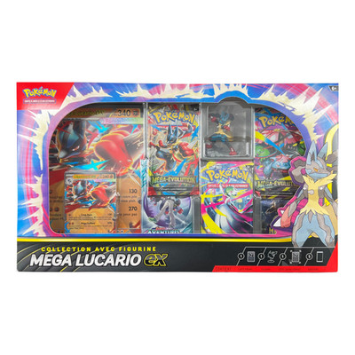 Pokemon   Mega Lucario EX ME01 Mega Evolution ME1 EV09 TCG B Figur Box