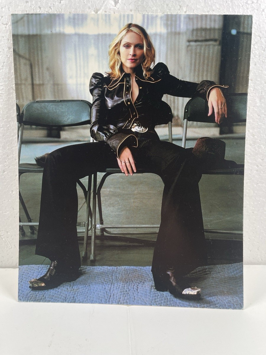 Madonna 2001 Promo Postcard 8x10 Leather Outfit Boy Toy Music Pop