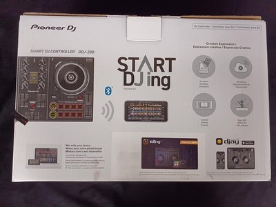 PIONEER DJ DDJ-200 Smart DJ Controller w/ Box Accessories Tested
