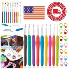 Perfect Gift Crochet Needles Set in Multicolor for Crafters and DIY Enthusiasts