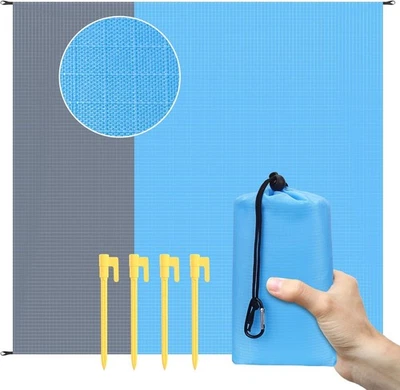 Yomisee Picknickdecke 210x200cm Wasserdicht Sandfrei Ultraleicht Camping Strand