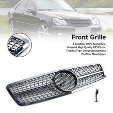 Front Bumper Kidney Grille Grill Fit Mercedes W203 C230 C320 C240 2001-2007