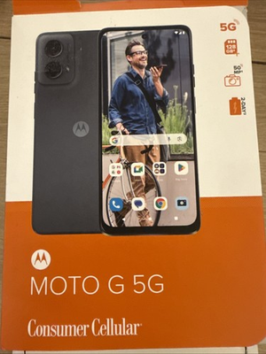 #ad Consumer Cellular Motorola Moto G 5G 2024 128GB Sage green Open Box $139.99