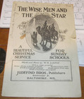 1915 Children's Music Booklet Judefind Bros Baltimore MD Hymns Christmas Service — photo 1