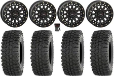 System 3 SB-6 15" Wheels Bk (5+2) 35" BDC Tires Polaris Ranger XP 9/1K