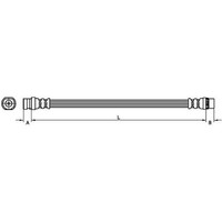 Metzger 4110990 Bremsschlauch FüR Renault Megane BZ0 1 B3 EZ0 1 KZ0 1 DZ0 1