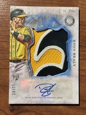 2017 Topps Inception Ryon Healy #IAJ-RH Autograph Jumbo Patch Relics /75 (RC,AU)