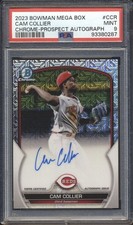 2023 Bowman Chrome Prospect Mega Box AUTO Cam Collier ROOKIE PSA 9 REDS MINT
