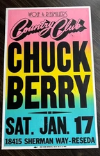 Chuck Berry 1981  Live Radio Broadcast   COUNTRY CLUB    VINTAGE CONCERT POSTER
