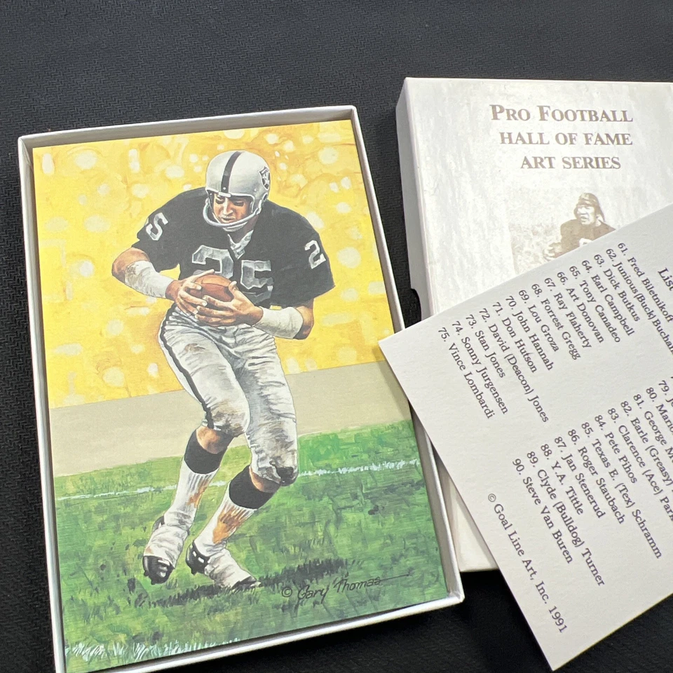 1991 Goal Line Art Pro Football Hall Of Fame Series 3 1759/5000 Set - Image 3 of 4