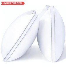 Queen Size Pillows Set of 2 Down Alternative Firm Support Hotel Quality