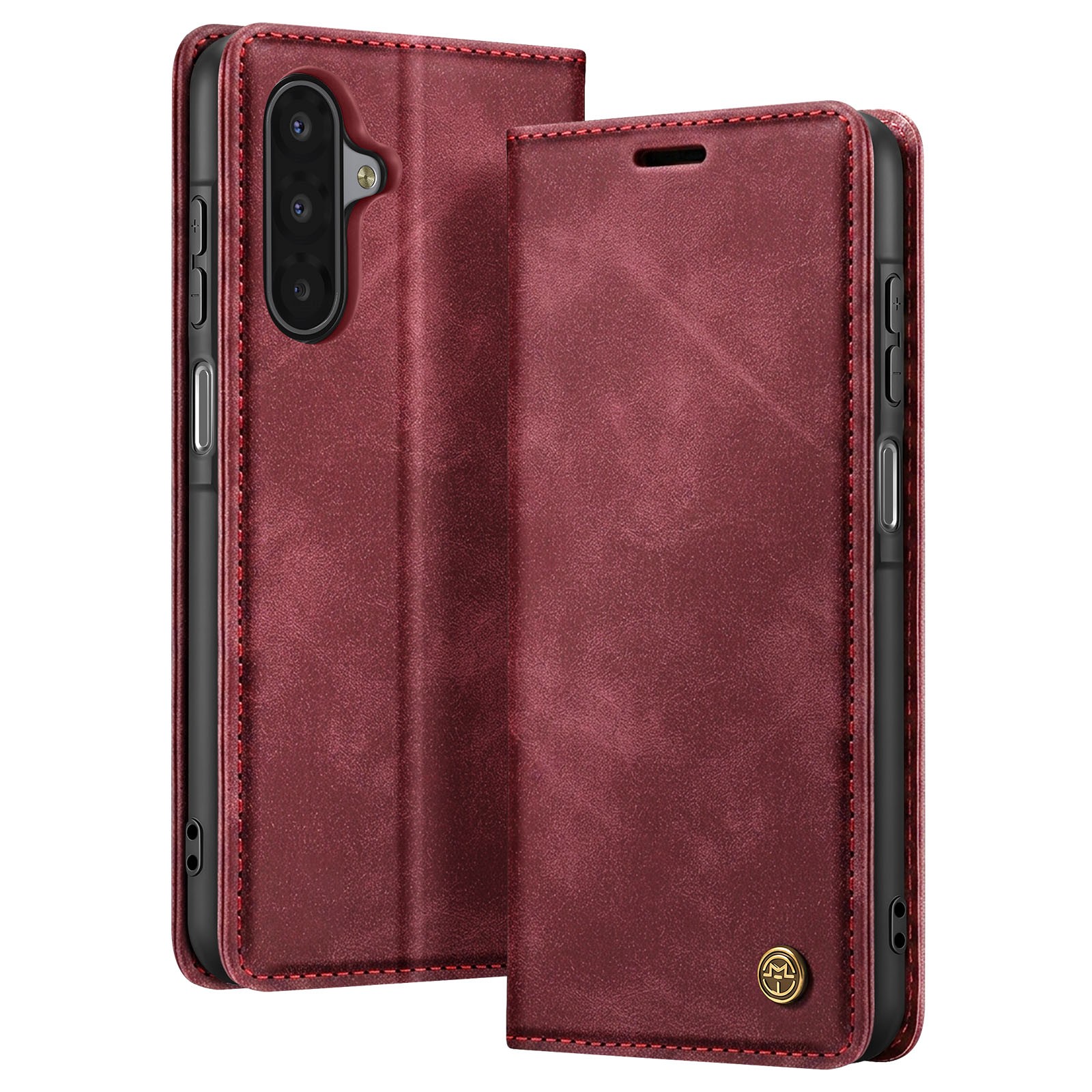 Étui portefeuille Galaxy A17 bordeaux pour vos sorties
