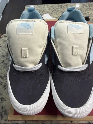 VANS Knu Skool Retro Sport Grey Blue Unisex Kids Sneaker Size 5 Canvas Skate - Image 1 of 4