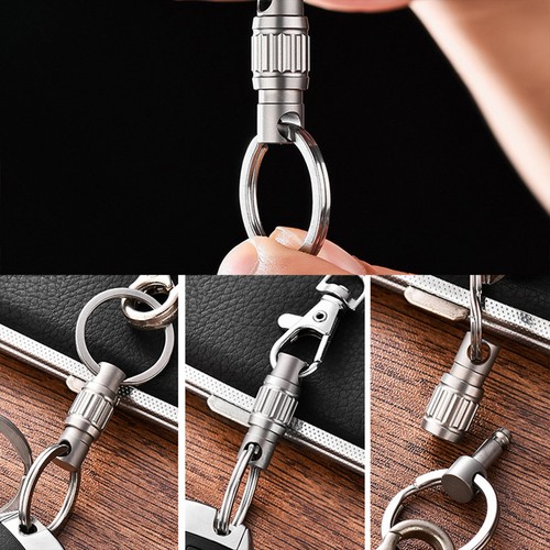 Lightweight Titanium Keychain Detachable Car Key Holder with Anti Skid Design - Picture 7 of 12