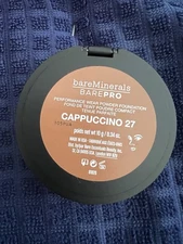 Bareminerals Performance Wear Powder Foundation CAPPUCCINO 27 NWOB 