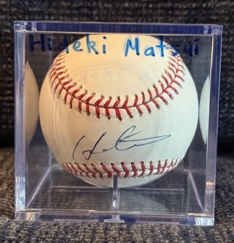 HIDEKI MATSUI Signed ROMLB Baseball Yankees "Godzilla" Dodgers Japanese HOF
