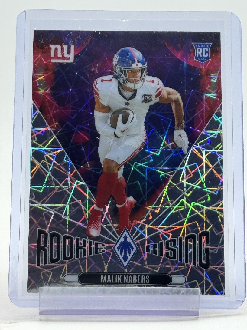 MALIK NABERS 2024 PHOENIX ROOKIE RISING LAZER NEW YORK GIANTS RC Q1300-H