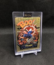 Marketplace image: TRUE 1/1! 2025 Wild Card Haunted Hits BOO Pete Weber SUPERFRACTOR JACK-O-LANTERN