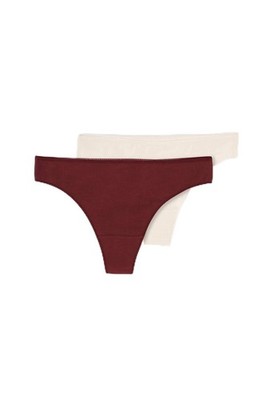 Dagi Women's Multi Colour 2 Pack Regular Waist Thong Größe