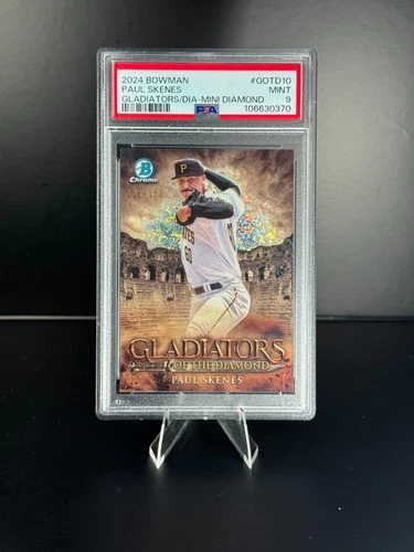 2024 Bowman Chrome - RC Paul Skenes Gladiators #GOTD-10 /150 Pirates PSA 9