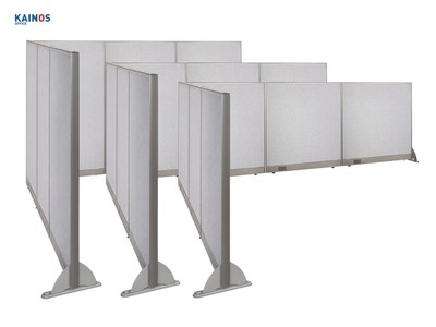 GOF L-Shaped Office Partition Set, Room Divider, 108''D x 126''W x (48''/60''/72''H)