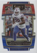 2021 Select Concourse Red & Blue Prizm Die-Cut Carlos Basham Jr Boogie #92 00em