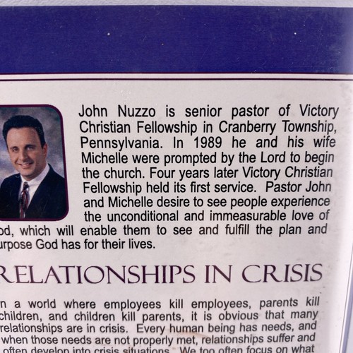 Relationships in Crisis John Nuzzo 6 Cassettes Victory Family Values Faith 90s - Picture 3 of 7