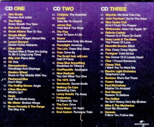 Now That's What I Call Music Rock Ballads NEW SEALED 3xCD - Picture 2 of 2