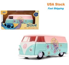 Hollywood Rides Disney Stitch Volkswagen Bus 1961 JADA 36358 Diecast 5", 1:32
