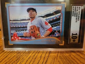 Mookie Betts 2014 Topps Update Us-301 Walmart Blue SGC 10
