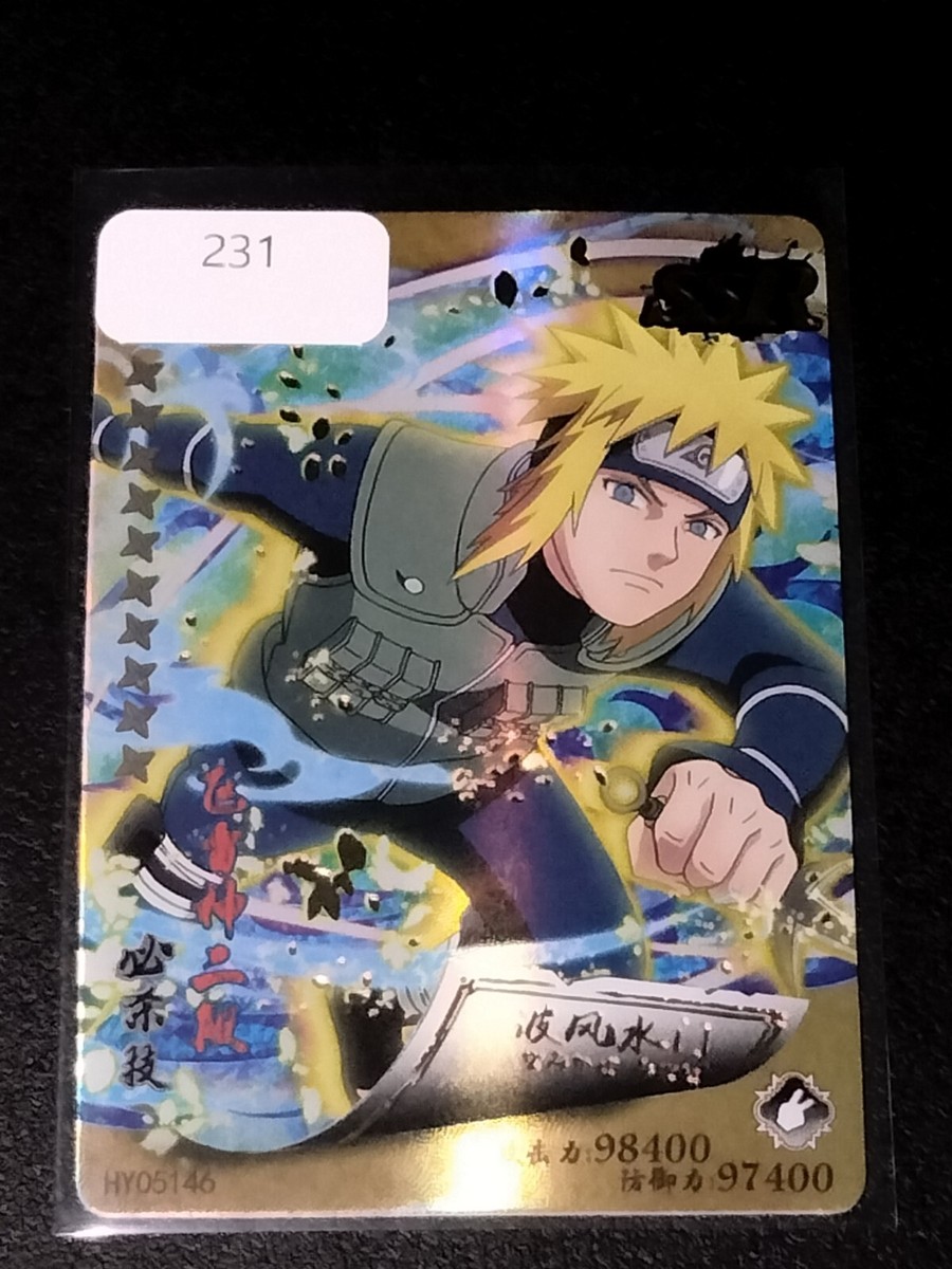 NARUTO ミナト カード SSR Minato Namikaze Naruto Shippuden Trading Card Anime CCG