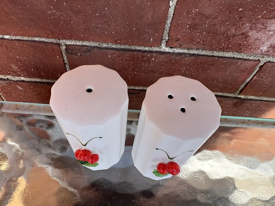 De colección MCM HOLT HOWARD 1959 Navidad Acebo y Bayas Salero y Pimentero Coctelera Foto 3 de 4