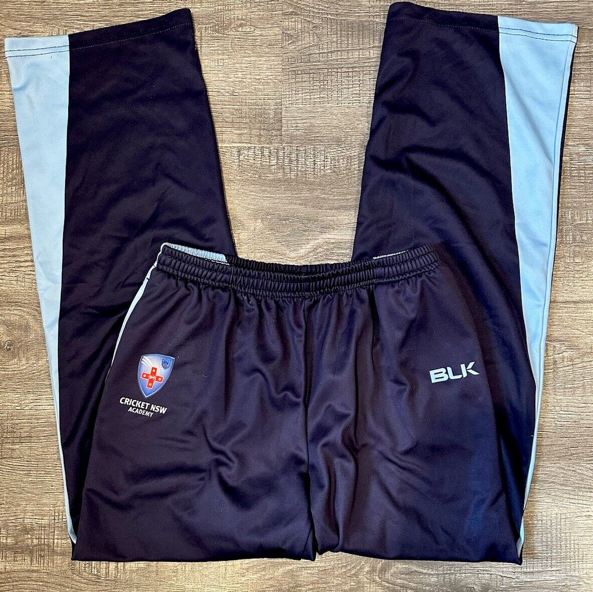 CRICKET NSW ACADEMY PLAYER ISSUED TRAINING PANTS BLK MEDIUM BBL ODI STATE