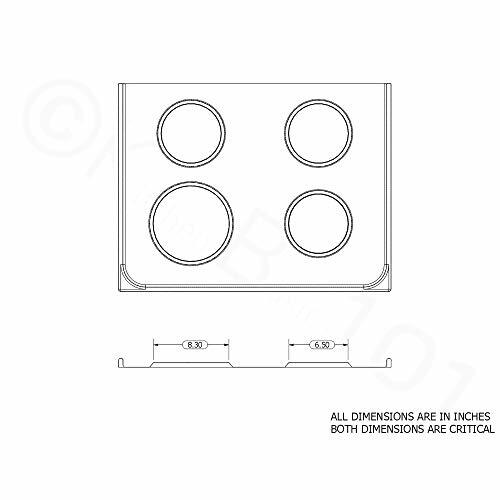 Kitchen Basics 101 Electric Stove Drip Pan Set Chrome For Kenmore for