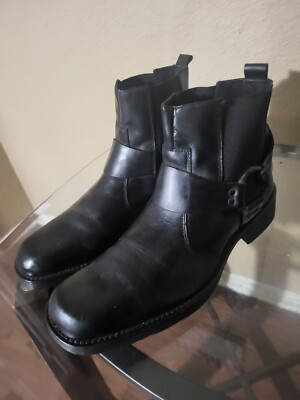 Natha Studio Lavorazione Men's Blk Engineer Harnes Ankle Bts.Size 8,Cond.is V.Gd